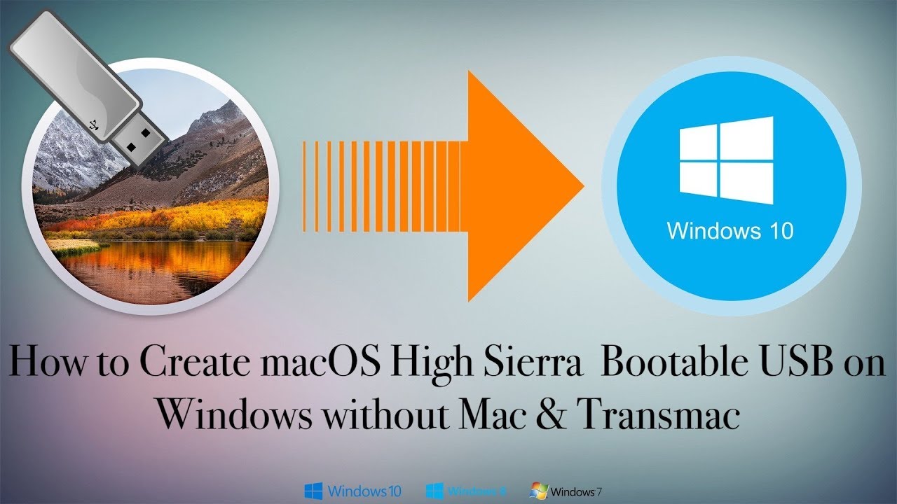 create a bootable usb for mac os sierra using windows computer